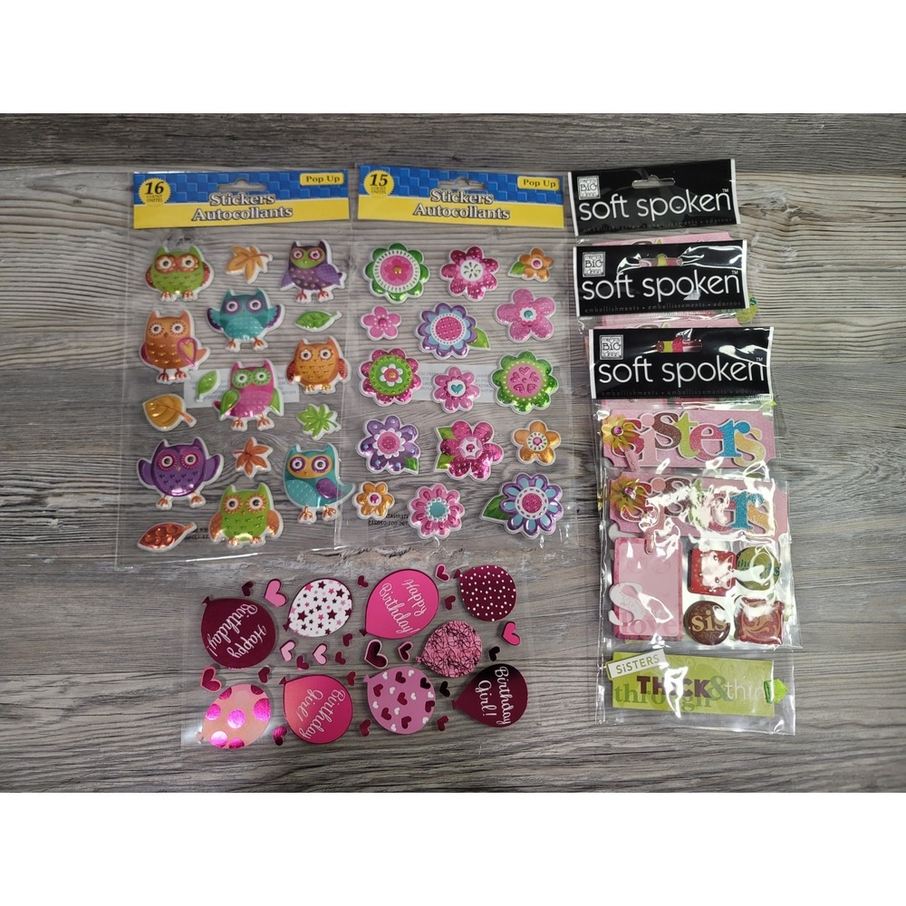 Stickers lot of 7 me my big ideas, puffy stickers